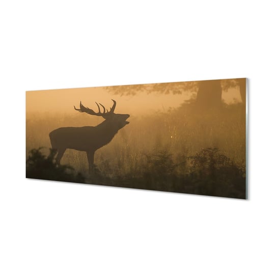 Panel szkło hartowane Jeleń wschód słońca 125x50 cm Tulup