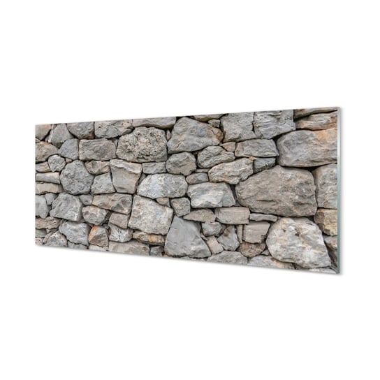 Panel szkło hartowane Kamień ściana mur 125x50 cm Tulup