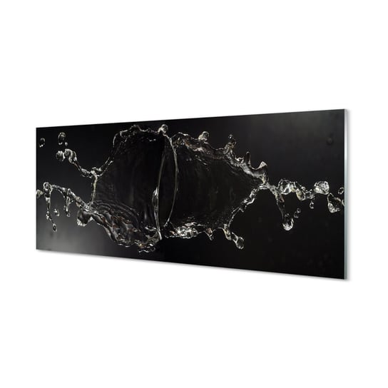 Panel szkło hartowane Woda krople chlust 125x50 cm Tulup