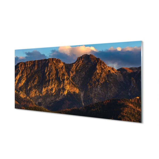 Panel szkło za indukcję Góry zachód słońca 120x60 Tulup