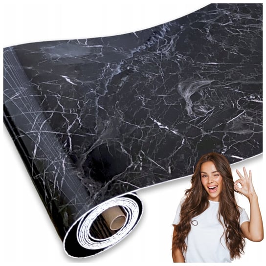 Panel Winylowy Dekoracyjny Samoprzylepny Na Ścianę Marmur Rolka 60x300 cm Inna marka