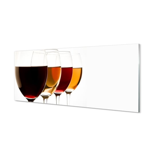 Panel ze szkła hartowanego Kieliszki wina 125x50 cm Tulup