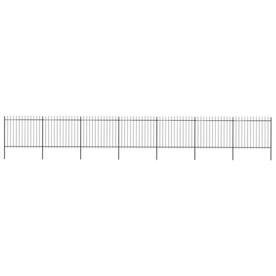 Panele ogrodzeniowe VIDAXL, czarne, 1190x200 cm, 7 szt. vidaXL