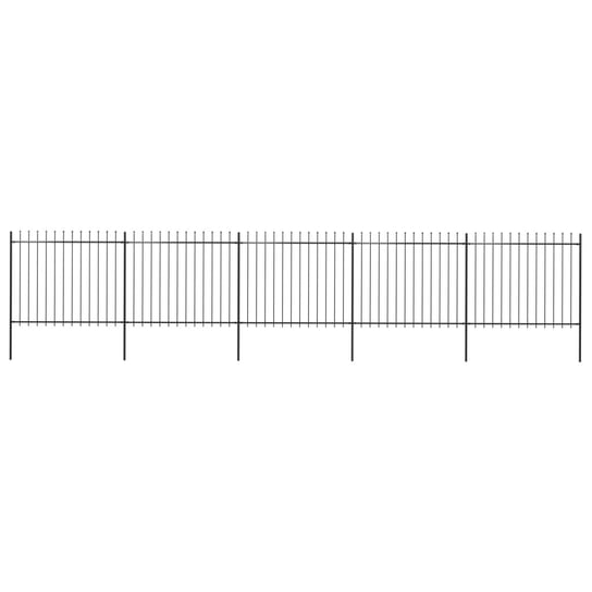 Panele ogrodzeniowe VIDAXL, czarne, 850x200 cm, 5 szt. vidaXL