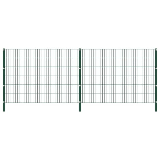 Panele ogrodzeniowe VIDAXL, zielone, 3,4x1,2 m, 6 szt. vidaXL