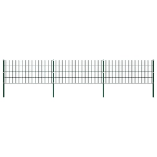 Panele ogrodzeniowe VIDAXL, zielone, 5,1x0,8 m, 6 szt. vidaXL