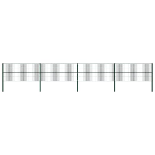 Panele ogrodzeniowe vidaXL, zielone, 6,8x0,8 m, 8 szt. vidaXL