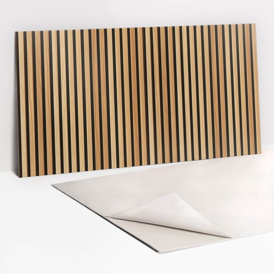 Panele Ścienne Samoprzylepne 100x50 cm - Deski drewniane lamele Tulup