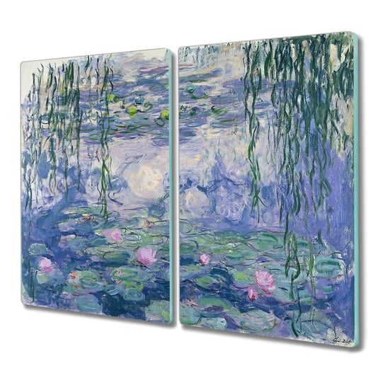 Panele szklane do kuchni Woda lilie Monet 2x30x52, Coloray Coloray