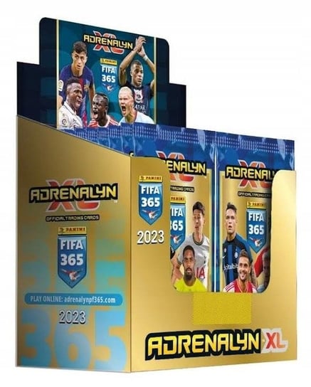 Panini Fifa 365 Adrenalyn XL 2023. Box 50 saszetek. Karty piłkarskie Panini