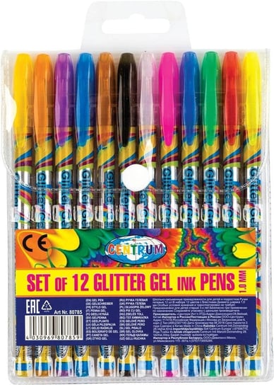 Panta Plast, Długopisy Żelowe Brokatowe 12 Kolorów Panta Plast