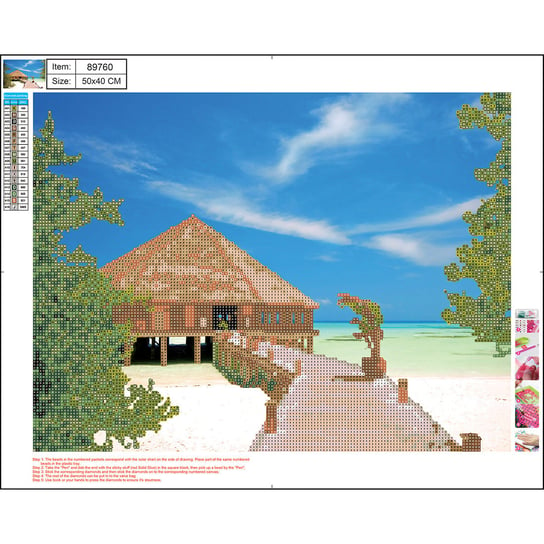 Panta Plast, Mozaika  Diamentowa 5D Kit 40X50 Cm Maldives 89760 Centrum Panta Plast