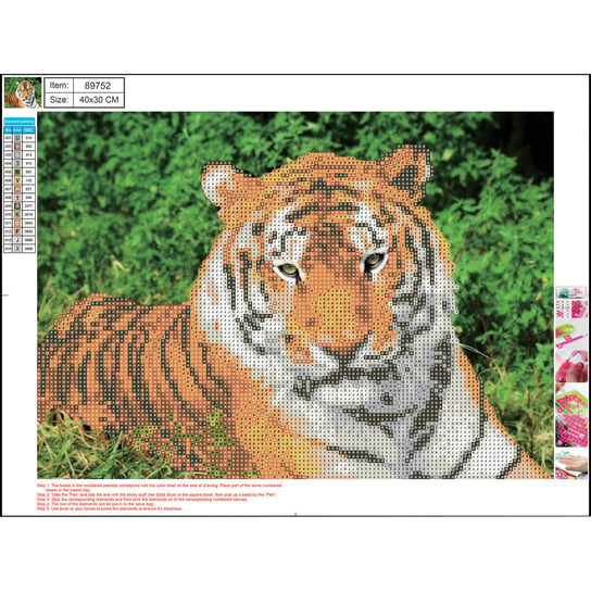 Panta Plast, Mozaika Diamentowa Tiger, 300x400 mm Panta Plast