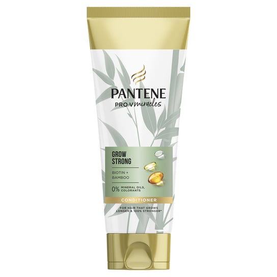 Pantene  Pro-V Miracles Grow Strong, Biotin + Bamboo, Odżywka Dla dłuższych i 100% mocniejszych włosów, 200ml Pantene Pro-V
