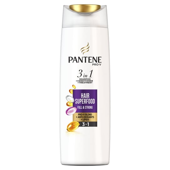 Pantene Pro-V, szampon, odżywka i kuracja, Superfood 3w1, 360 ml Pantene Pro-V
