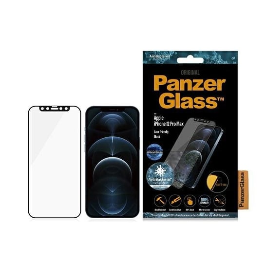 PanzerGlass E2E Anti-Bluelight iPhone 12 Pro Max 6,7" Case Friendly AntiBacterial Microfracture czarny/black PanzerGlass