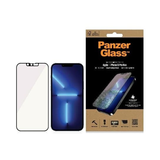 PanzerGlass E2E Anti-Bluelight iPhone 13 /Pro Max 6,7" Case Friendly AntiBacterial MicroFracture czarny/black Pro2758 PanzerGlass