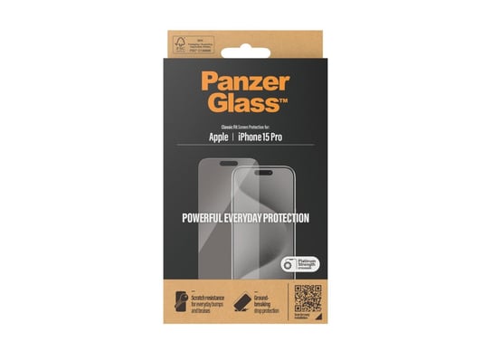 PanzerGlass, Szkło hartowane Classic Fit iPhone15 Pro PanzerGlass