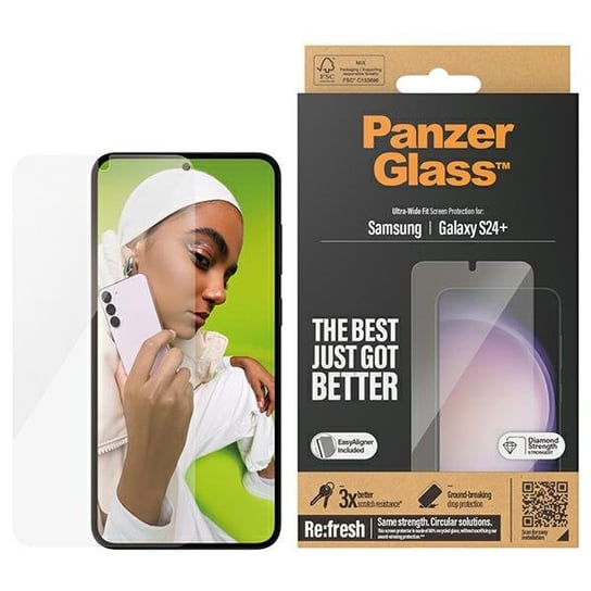 PanzerGlass Ultra-Wide Fit Samsung Galaxy S24+ S926 Screen Protection 7351 z aplikatorem PanzerGlass