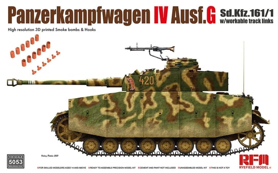 Panzerkampfwagen Iv Ausf.G (Sd.Kfz.161/1) 1:35 Rye Field Model 5053 Rye Field Model