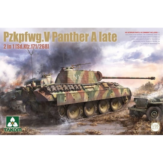 Panzerkampfwagen V Panther A late (2in1) 1:35 Takom 2176 Takom