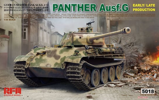 Panzerkampfwagen V Panther Ausf.G 1:35 Rye Field Model 5018 Rye Field Model