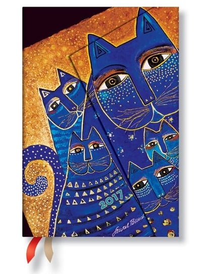 Paperblanks, kalendarz książkowy 2017, Mediterranean Cats Mini Hor Paperblanks