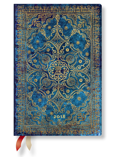 Paperblanks, kalendarz książkowy 2018, Azure Mini Paperblanks