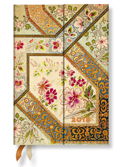 Paperblanks, kalendarz książkowy 2018, Filigree Floral Ivory Mini Paperblanks