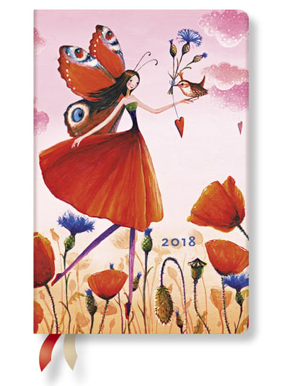 Paperblanks, kalendarz książkowy 2018, Poppy Field Mini Paperblanks