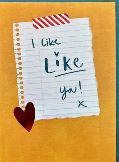 Paperchase- Kartka 'I like Like You! X' Paperchase