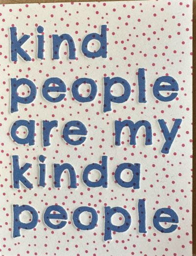 Paperchase- Kartka 'Kind people are my kinda people' z kopertą Paperchase