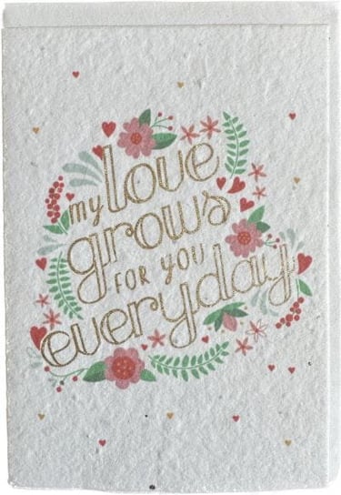 Paperchase- Kartka 'my Love grows For you everyday' Paperchase