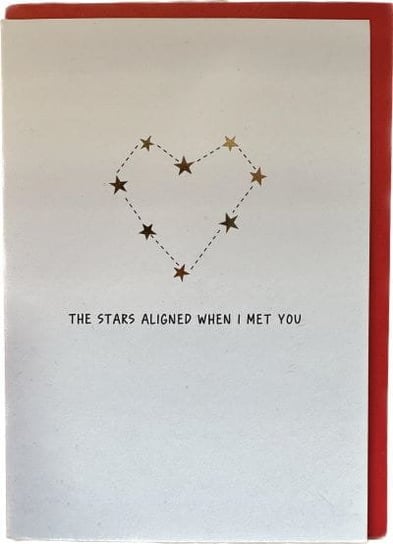Paperchase- Kartka 'The Stars Aligned When I Met You' Paperchase