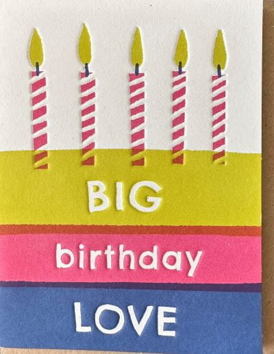 Paperchase- Kartka urodzinowa 'Big birthday Love' Paperchase
