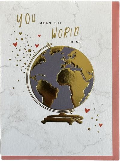 Paperchase- Kartka 'you Mean The World To Me' Paperchase
