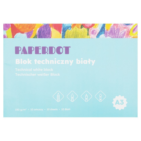 Paperdot PAPERDOT Blok techniczny biały A3, 150g, 10 ark - Paperdot | Sklep ...