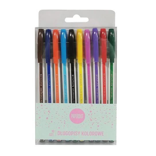 Paperdot, Długopisy kolorowe 10 sztuk Paperdot
