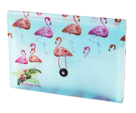 Paperdot Flamingi, Teczka harmonijkowa, format A4 Paperdot