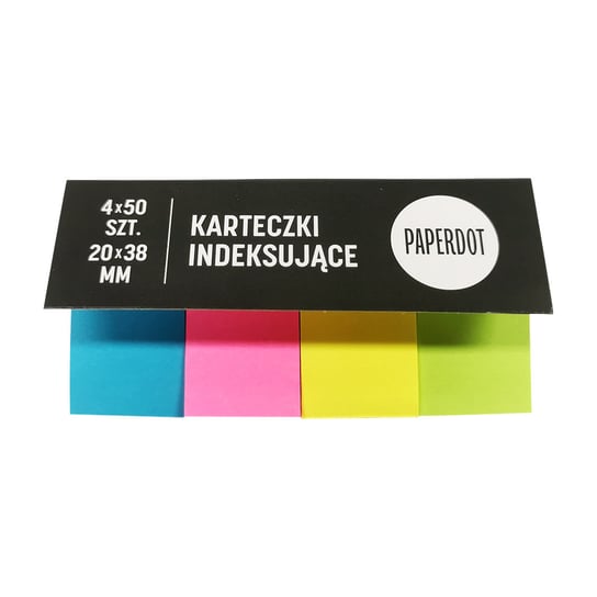 Paperdot, Karteczki indeksujące, 4 kolory Paperdot