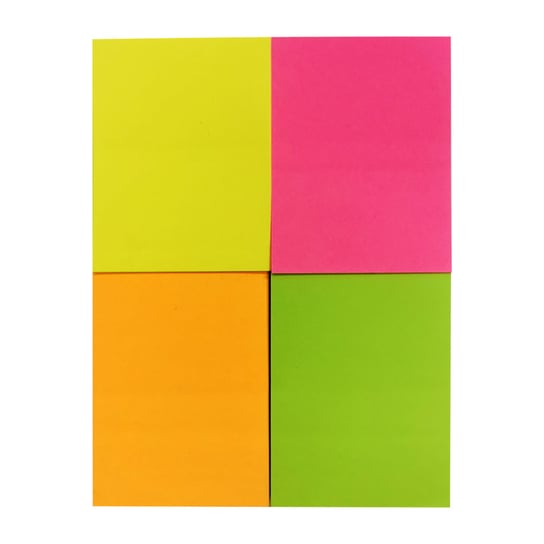 Paperdot, Karteczki indeksujące neonowe, 4 kolory Paperdot