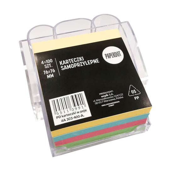 Paperdot, Karteczki samoprzylepne w plastikowym pojemniku Paperdot