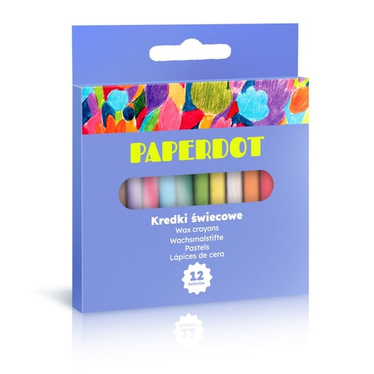 Paperdot, Kredki Świecowe 12 kolorów Paperdot