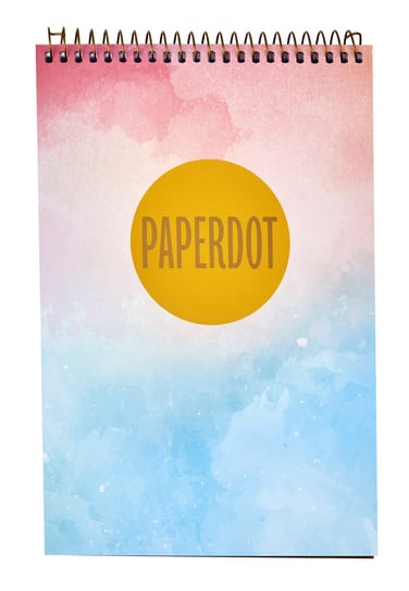 Paperdot Pastels, Notatnik reporterski, chmurki, format A5 Paperdot