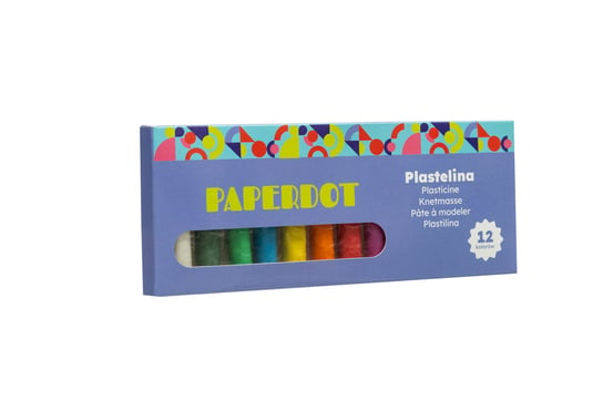 Paperdot, Plastelina, 12 Kolorów Paperdot
