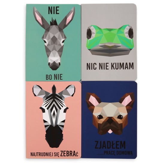 Paperdot, Zeszyt, Zwierzęta, Format A5, Kratka, 80 Kartek Paperdot