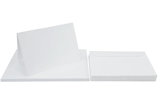 Papeteria / zestaw Lessebo, 240 g biały big + koperta C6, 25 sztuk Lessebo