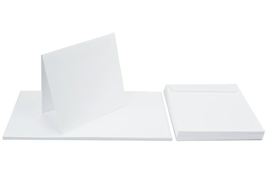 Papeteria / zestaw Lessebo, 240 g biały big + koperta K4, 25 sztuk Lessebo