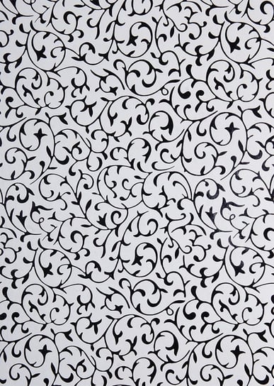 Papier dekoracyjny, biały - czarna koronka, 18x25 cm, 5 arkuszy Orient Paper