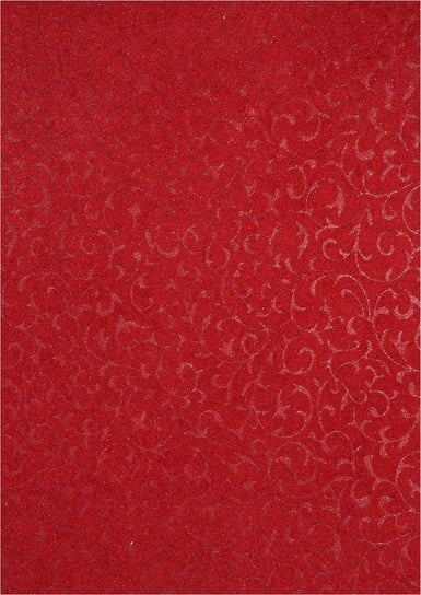Papier dekoracyjny, czerwony - zamszowa koronka, 56x76 cm Orient Paper